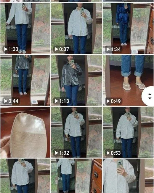 Примерки образцов на видео